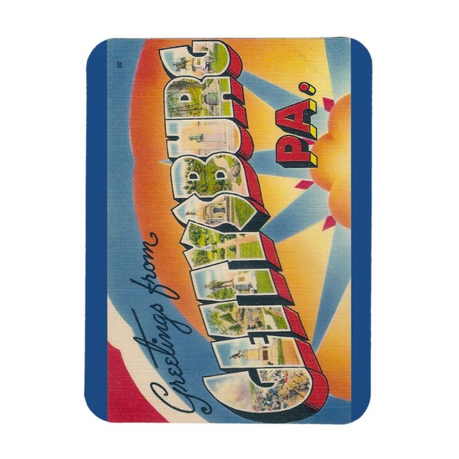Ímã Pensilvânia, Gettysburg Magnet (Vertical)