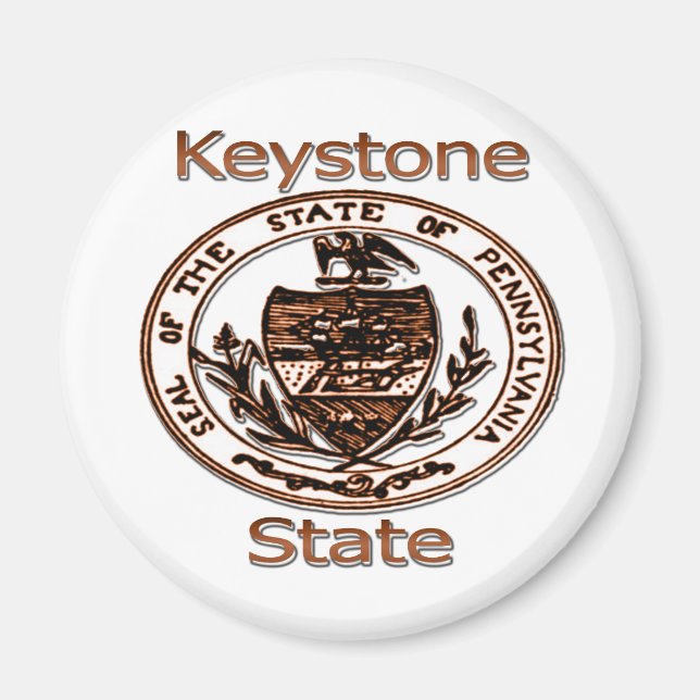 Imã Pensilvânia, o selo do Estado Keystone (Frente)