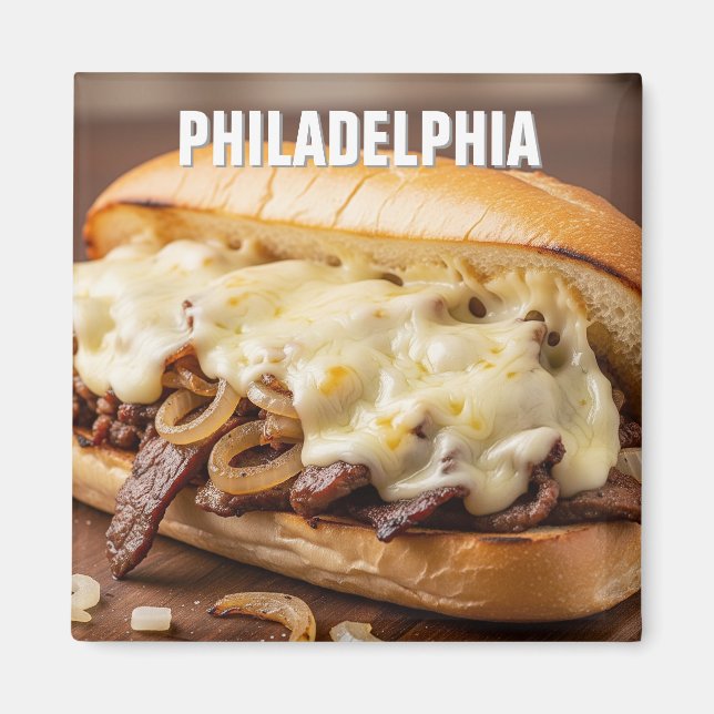 Imã Pensilvânia Philadelphia Philly Cheesesteak (Frente)