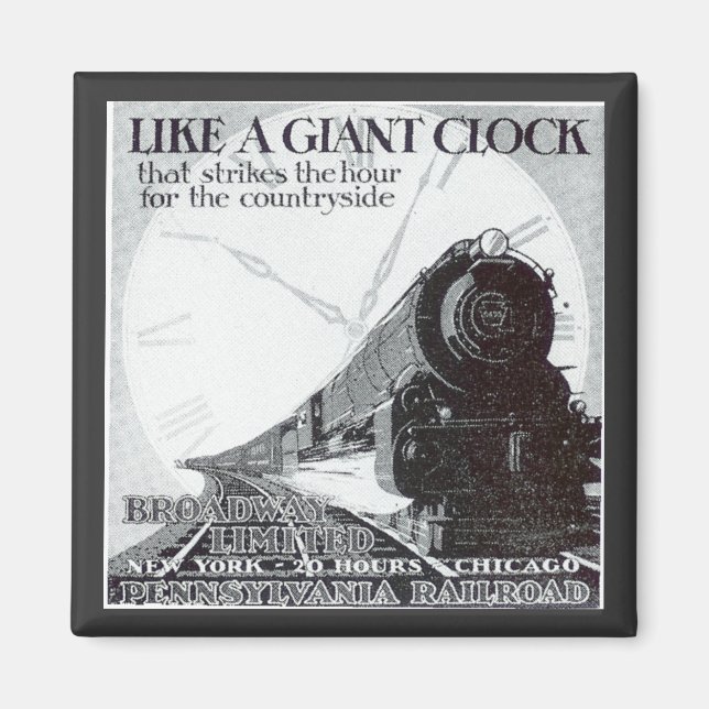 Imã Pensilvânia Railroad Broadway Limited 1929 (Frente)