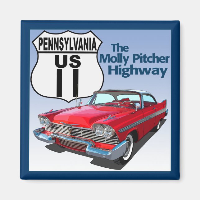 Imã Pensilvânia US Route 11 - Molly Pitcher (Frente)