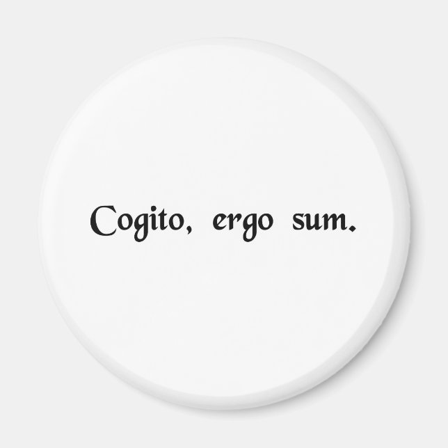 Imã Penso, logo existo. (Frente)