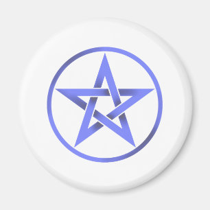 Imã Pentacle azul do Pentagram