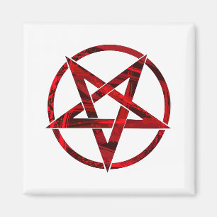 Imã Pentagrama do Diabo Vermelho