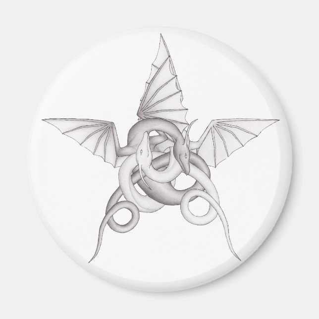 Imã Pentagrama do dragão (Frente)