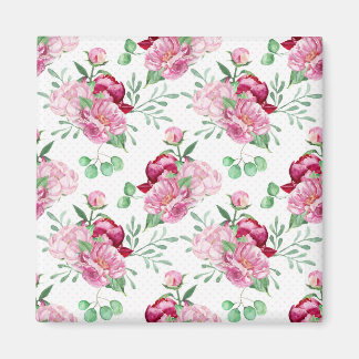 Imã peônias cor-de-água rosa