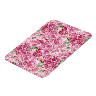 Ímã Peônias de cor-de-água rosa