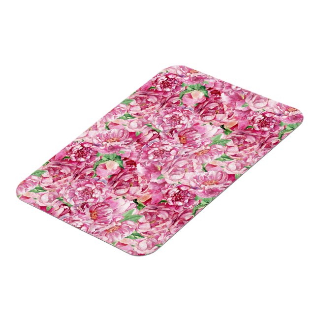 Ímã Peônias de cor-de-água rosa (Left Side)