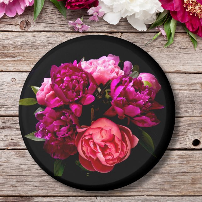 Imã Peônias Rosa e Roxo Dramáticas (Criador carregado)