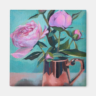 Imã Peonies Buquê Magnet