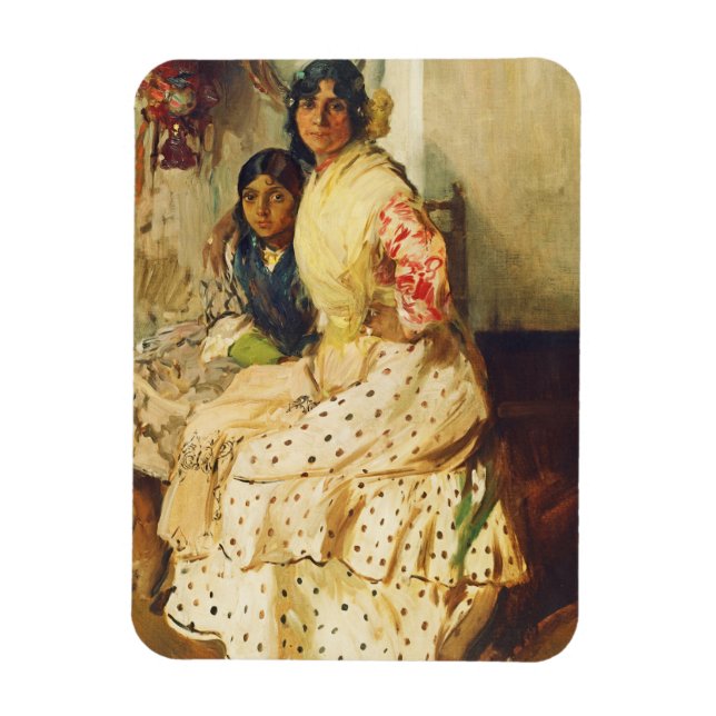 Ímã Pepilla e sua filha, Joaquín Sorolla (Vertical)