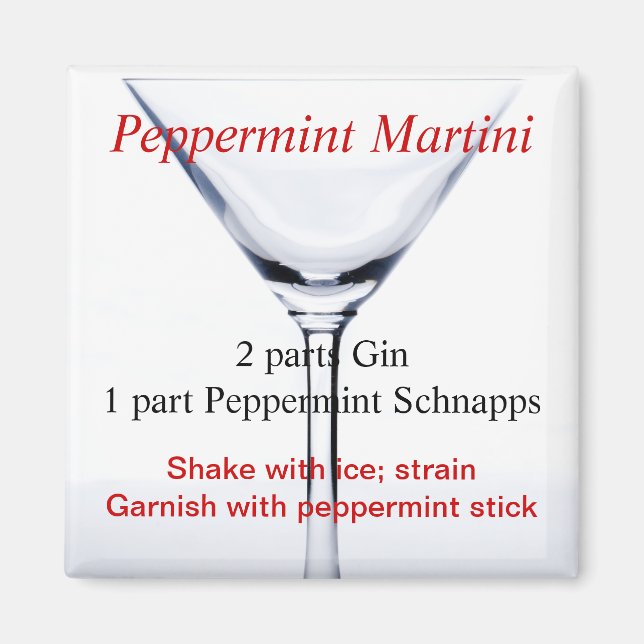 Imã Peppermint Martini (Frente)