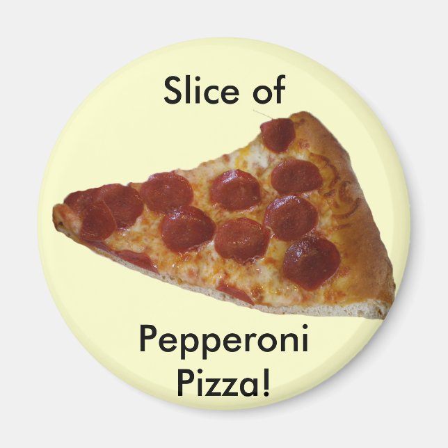 Imã Pepperoni Pizza Magnet (Frente)