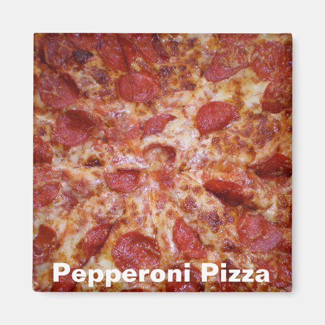 Imã Pepperoni Pizza Magnet (Frente)