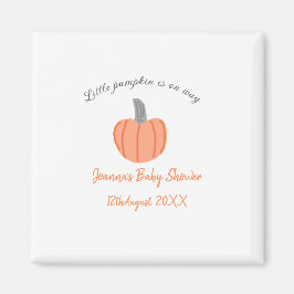 Imã Pequena abóbora a caminho cinza laranja a