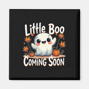 Imã Pequena Boo Engraçada E Bonita Gravidez De Hallowe