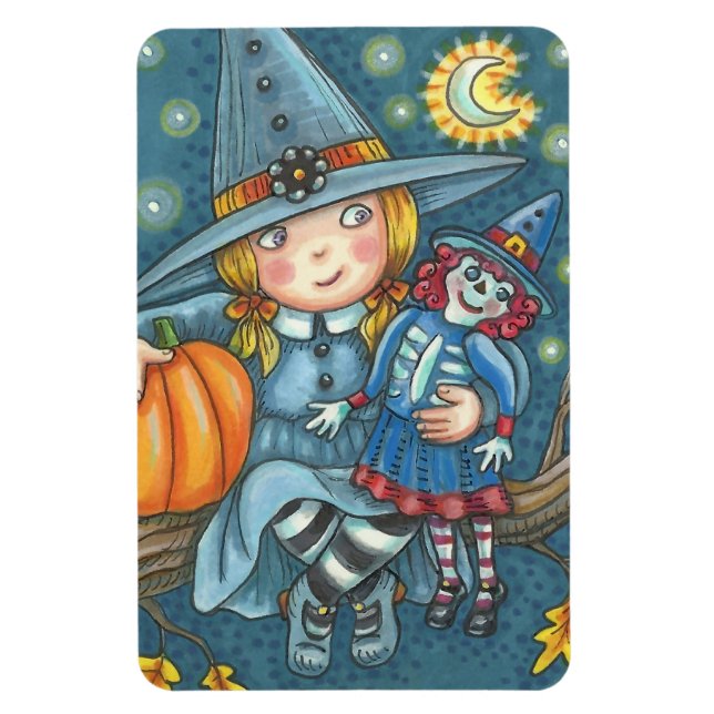 Ímã PEQUENA BRINCADEIRA E DOLL HALLOWEEN MAGNET Retâng (Vertical)