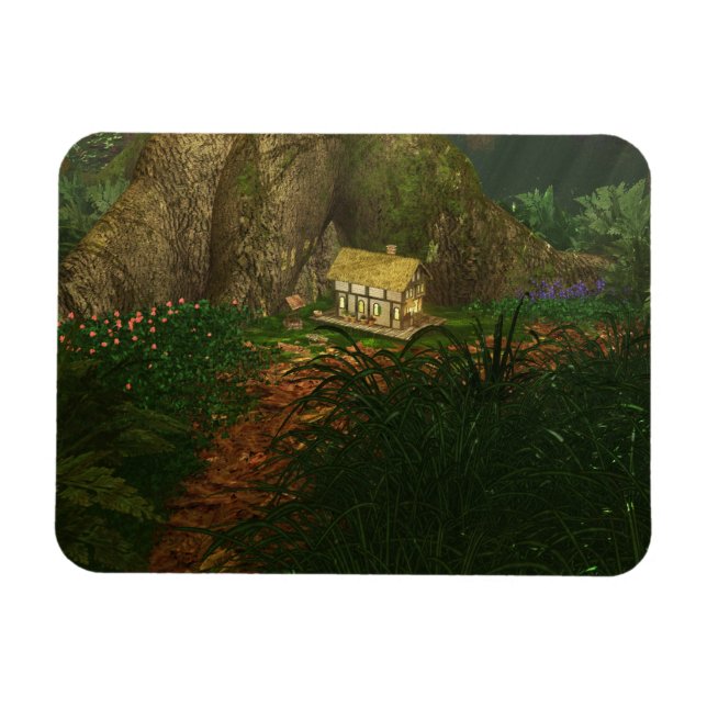 Ímã Pequena casa no Grande Mágalo Flexível (Horizontal)