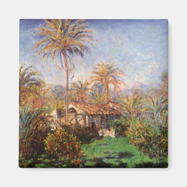 Imã Pequena Fazenda em Bordighera por Claude Monet (Frente)