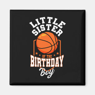 Imã Pequena Irmã Do Tema Bysketbyll Do Aniversário