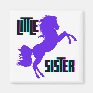 Imã Pequena Irmã Púrpura Pony
