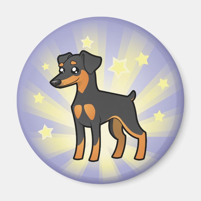 Imã Pequena miniatura de estrela Pinscher/Manchester T (Frente)