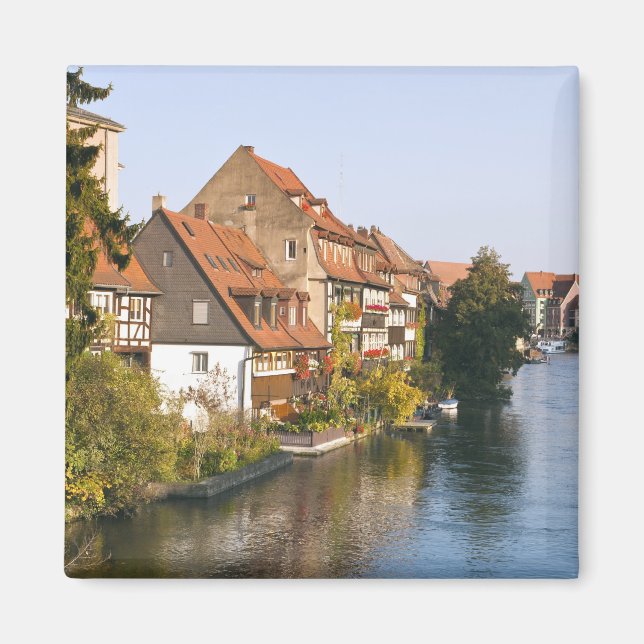 Imã Pequena Veneza (Klein Venedig) e Rio Regnitz (Frente)