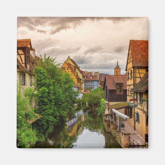 Imã Pequena Veneza, pequena Venise, em Colmar, França (Frente)
