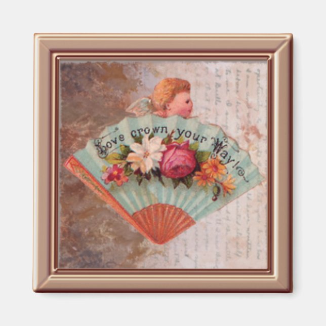 Imã Pequena vitoriana Impressão do ventilador feminino (Frente)