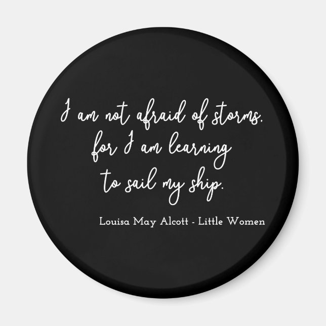 Imã Pequenas mulheres citando I - Estilo de Escrita Ma (Frente)