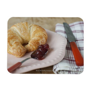 Ímã Pequeno almoço francês com croissant