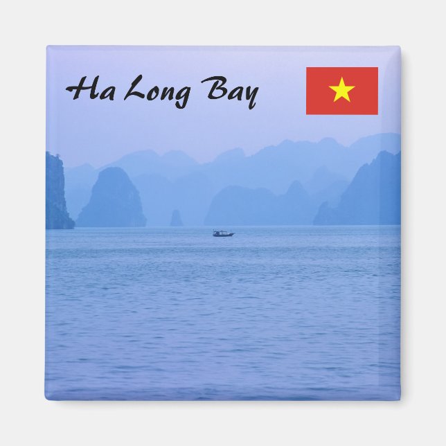 Imã Pequeno barco de pesca em Ha Long Bay - Vietname,  (Frente)