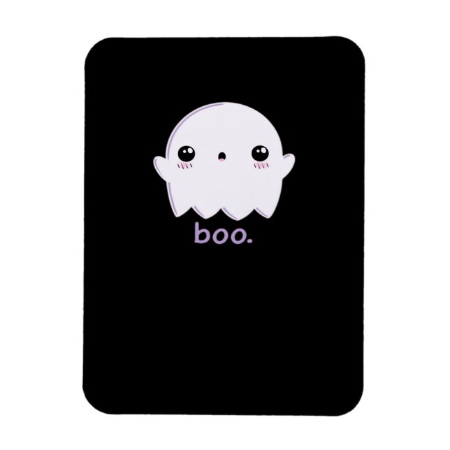 Ímã Pequeno Boo Cute Halloween (Vertical)