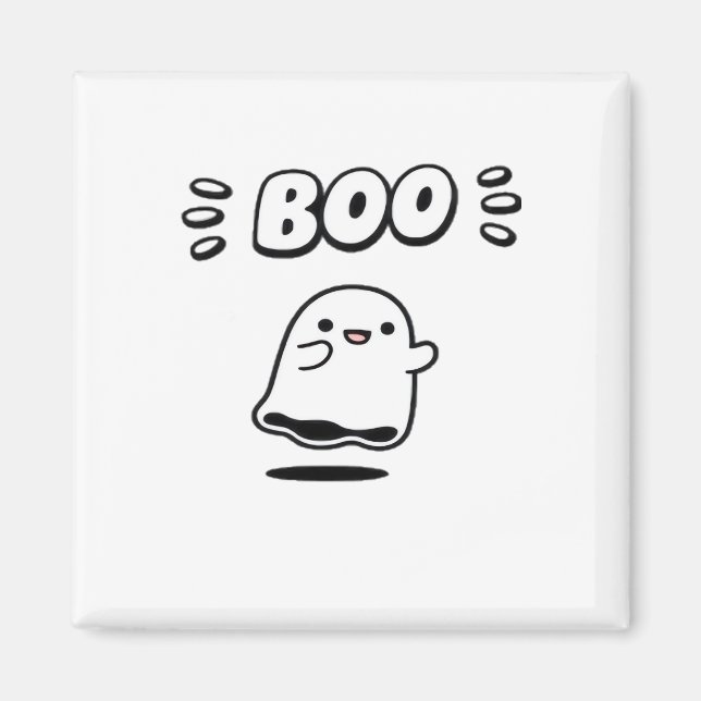 Imã Pequeno Boo Estilo Minimalista (Frente)