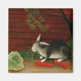 Imã Pequeno Coelho Cute (Animal Pet) (Henri Rousseau)