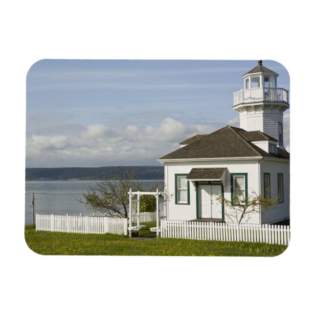 Ímã Pequeno farol em Port Townsend, WA (Horizontal)
