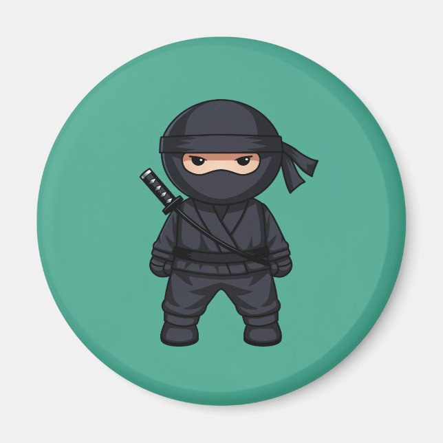 Imã Pequeno Ninja Guerreiro no Verde (Frente)
