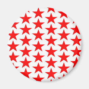 Imã Pequeno Padrão de Estrelas Vermelhas