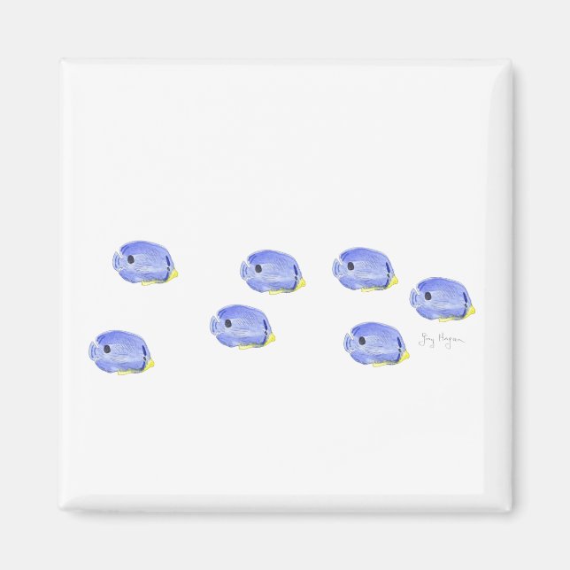 Imã Pequeno Peixe Azul (Frente)
