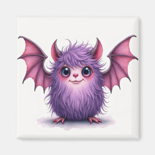 Imã Pequeno Roxo e Monstro Rosa