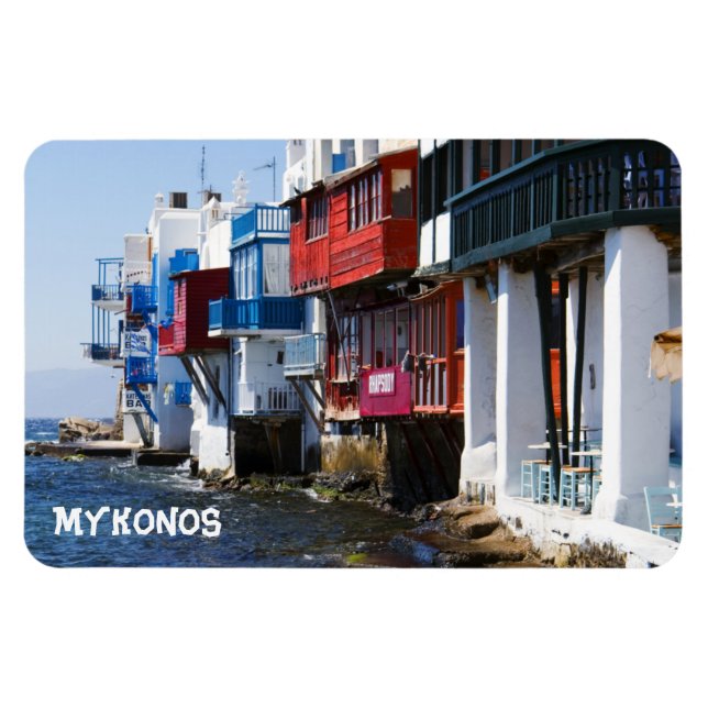 Ímã Pequeno Venice Mykonos, Magnet 4"x6" (Horizontal)