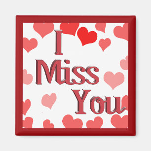 Imã Pequenos Corações - Eu Sinto Sua Falta