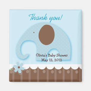 Imã Pequenos Elefantes (Azul) Tendy Jungle Favor Magne