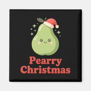 Imã Pera Natal Fofo Kawaii Pera Ideia de Trocadilho de
