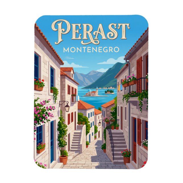 Ímã Perast Montenegro (Vertical)