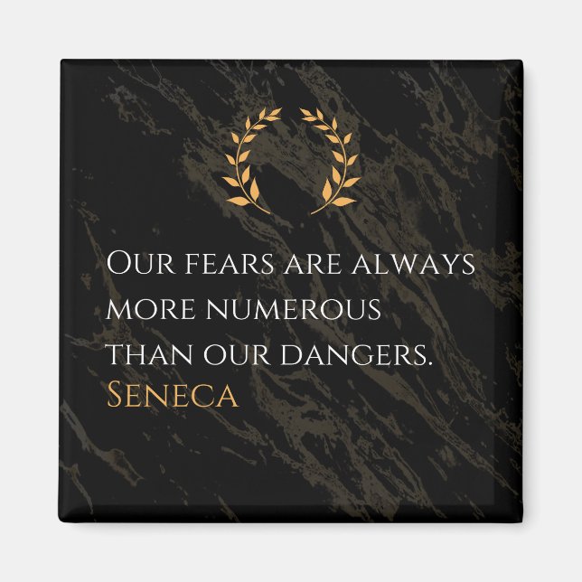 Imã Percepção do Seneca: Medos comparados aos perigos  (Frente)