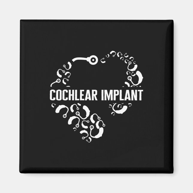 Imã Perda de consciência Amor Implante Coclear Asl Aud (Frente)