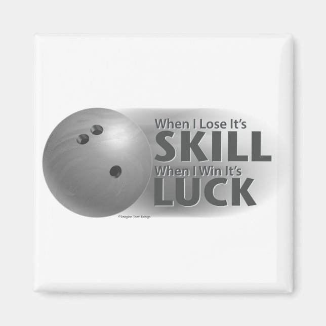 Imã Perder Skill Ganha Boliche Sorte Cinza (Frente)