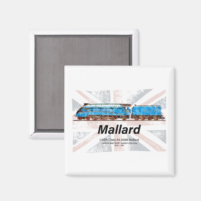 Imã Perfil da locomotiva LNER Classe A4 Mallard com ba (Front/Back)