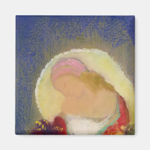 Imã Perfil de uma menina com flores, c.1900